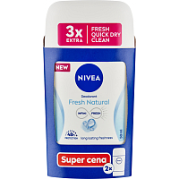 Nivea Fresh Natural Solid Deodorant, 2× 50 ml