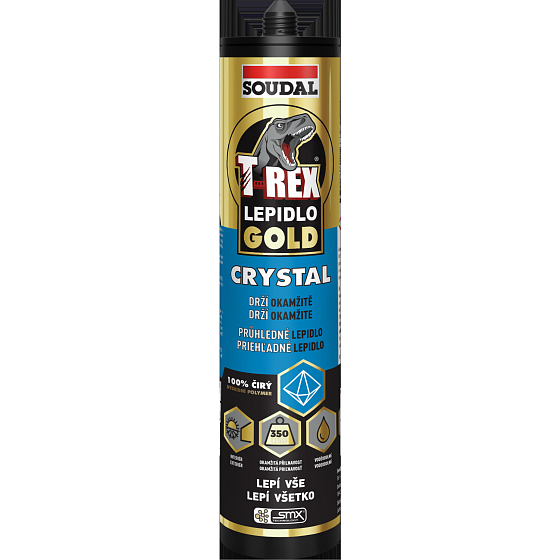 Soudal T-Rex Crystal mounting adhesive, transparent, 290 ml