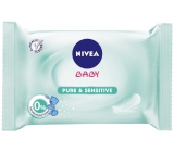 Nivea Baby Pure & Sensitive Cleansing Wipes For Sensitive Skin For Children 63 Pieces