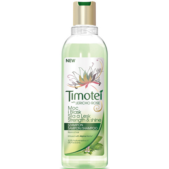 Timotei Strength and Shine Shampoo for Thicker Hair and Natural Shine 250 ml