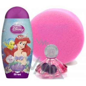 Disney Princess - Ariel shower gel 250 ml + perfume 20 ml + sponge, cosmetic set