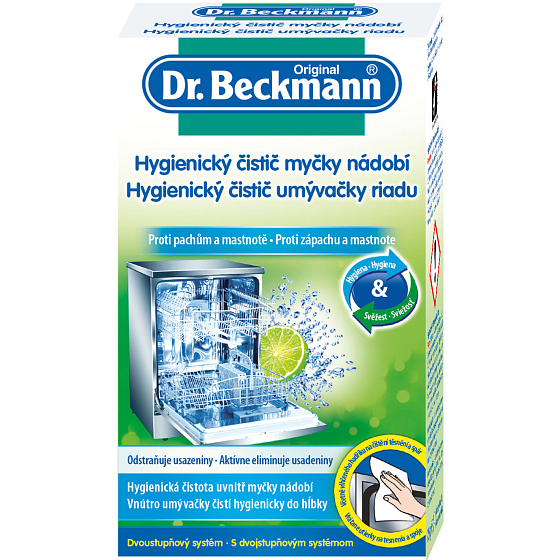 Dr. Beckmann Hygienic Dishwasher Cleaner 75 g + 1 Wet Cloth
