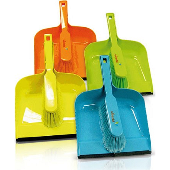 Vileda Rainbow broom with scoop colored 1 piece of different colors
