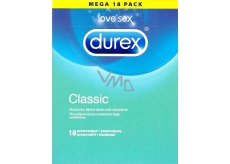 Durex Classic klasický kondom Nominální šířka: 56 mm 18 kusů