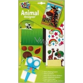 Paper cutout with stickers and accessories animal giraffe 30 x 17 cm
