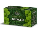 Grešík Green tea with ginkgo has a positive effect on improving memory, blood circulation in the brain infusion bags 20x1.5 g