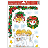 Window foil without glue traditional motifs angels 1. wreath 37 x 26 cm