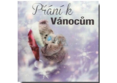 Me to You Envelope Greeting Card 3D Christmas Card, Christmas Bear with Snowflake 15.5 x 15.5 cm