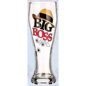 Nekupto Gifts with humor Beer glass humorous Big Boss 0.6 l