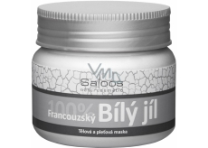 Saloos Bio 100% French white clay body and face mask for psoriasis, eczema, reduces sebum production 70 g