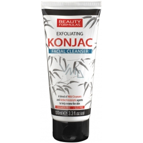 Beauty Formulas Konjac exfoliating skin cleanser, cleansing skin gel 100 ml
