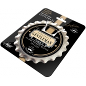 Nekupto League of True Gentlemen Opener, coaster, magnet in one A True Gentleman lets his actions speak for themselves diameter 10 cm