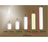 Lima Gastro smooth candle ivory cylinder 50 x 210 mm 1 piece