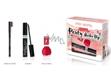 Miss Sporty Fabulous Lash Xtra Black mascara + nail polish + tuž.oči cosmetic set