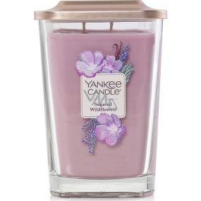 Yankee Candle Sugared Wildflowers - Sweet Wild Flowers Soy Scented Candle Elevation Large Glass 2 Wicks 553 g