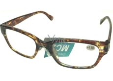 Berkeley Reading eyeglasses +3.0 plastic tiger brindle 1 piece ER4198