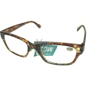 Berkeley Reading eyeglasses +3.0 plastic tiger brindle 1 piece ER4198