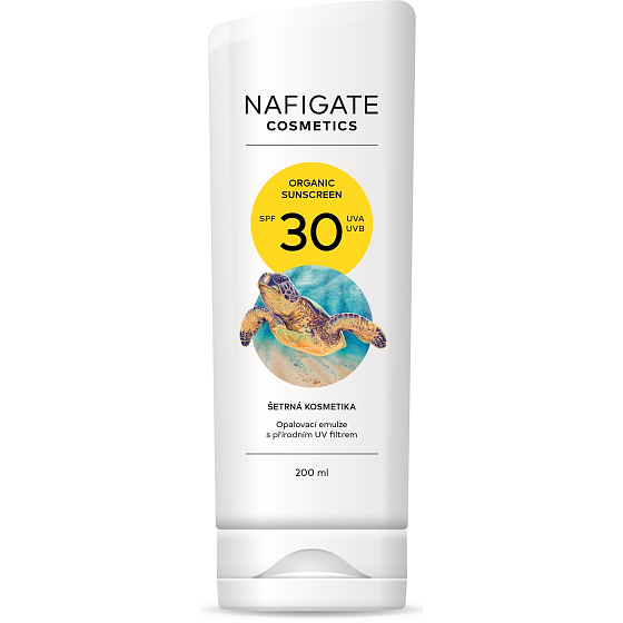 Nafigate Cosmetics Organic Sunscreen SPF30 sunscreen emulsion with a natural UV filter 200 ml