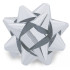 Nekupto Starfish Medium Metal Silver 6.5 cm HX 127 02