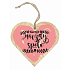 Bohemia Gifts Wooden Decorative Heart with Print Forever Together 12 cm