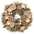 Natural White-Pink Advent Wreath 26 cm