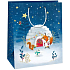 Ditipo Gift paper bag 26.4 x 13.6 x 32.7 cm igloo with animals DAB