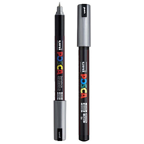 Posca Universal acrylic marker 0,7 mm Silver PC-1MR