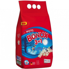 Bonux White Lilac 3 in 1 washing powder for white laundry 60 doses of 4.5 kg