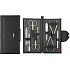 Dup Manicure set Nadia leather 9 pieces black 230401-454