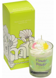 Bomb Cosmetics Flower Power - Flower Power scented natural, handmade candle in glass burns up to 35 hours
