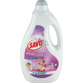 Savo Chlorine-free laundry gel for coloured clothes 48 doses 2,4 l