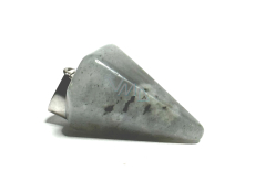 Labradorite light pendulum natural stone 2,2 cm, stone of transformation