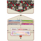 Nekupto Wish Money Envelope Wallet Flowers 100 x 200 mm