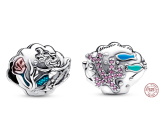 Sterling silver 925 Disney Little Mermaid Ariel, shell, bead for bracelet