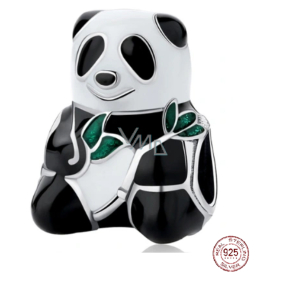 Sterling silver 925 Panda, bead on bracelet animal