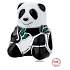 Sterling silver 925 Panda, bead on bracelet animal