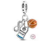 Sterling silver 925 Basketball - endless love 3in1, bracelet pendant sport