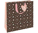 Nekupto Gift paper bag 32,5 x 32,5 x 14 cm Birds dark