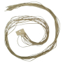 Flat sand-colored leather 2 mm, length approx. 120 cm 1 piece