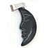 Gray Agate Moon pendant natural stone, hand-polished figurine 2.2 x 10 mm, brings success into life