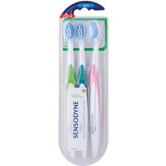 Sensodyne Expert Soft Toothbrushes for Sensitive Teeth, Tripack