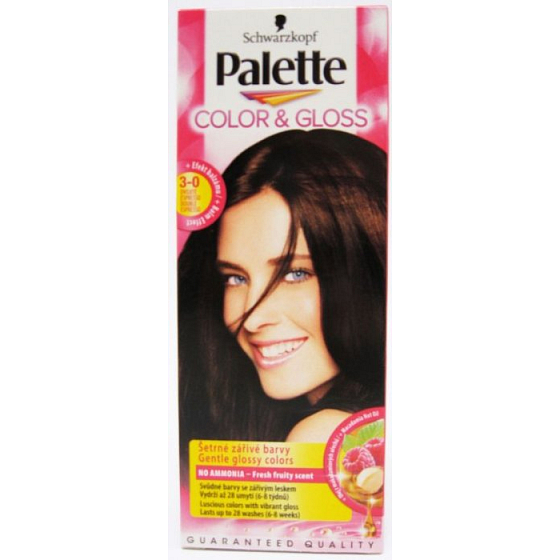 Schwarzkopf Palette Color & Gloss hair color 3 - 0 Double express