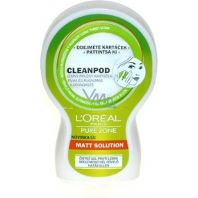 Loreal Paris Pure Zone Matt Solution Cleanpod anti-gloss cleansing gel 150 ml