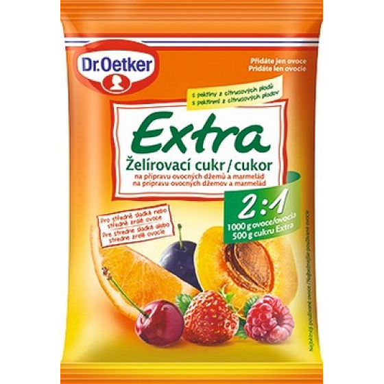 Dr. Oetker Extra gelling sugar for the preparation of fruit jams and marmalades 2: 1 500 g