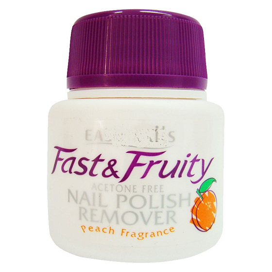 Easy Nails Fast & Fruity nail polish remover with sponge Peach 50 ml
