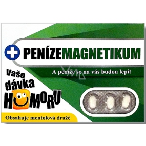 Nekupto Sweet first aid, Menthol dragees Money magnet 30 pieces