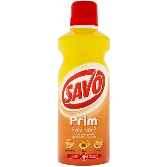 Savo Prim Fresh fragrance liquid detergent and disinfectant 1 l