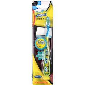 SpongeBob Soft 3D Toothbrush for Kids with Cap VMD parfumerie