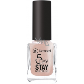 Dermacol 5 Day Stay Long-lasting nail polish 12 Coffee Break 11 ml