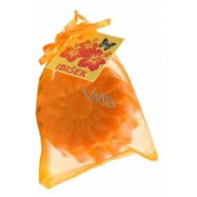 Soaptree Hibiscus luxury soap with almond oil in an organza bag Flower 80 g